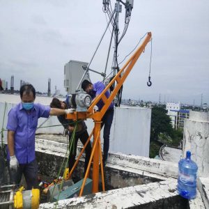 thi công lắp đặt máy tời điện
